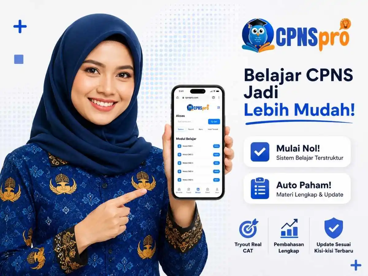 Bergabung dengan grup WhatsApp komunitas pejuang CPNS 2026 CPNSpro — 50.000+ alumni lulus